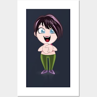 beautiful girls - cartoon character for young girls (choose your twin) Posters and Art